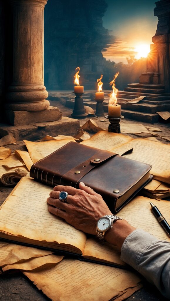 A writer brainstorming ideas for writing unforgettable stories